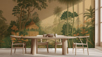 Traditional Gold wallpaper for Dining Room
