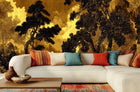 Traditional Gold wallpaper for Living Room