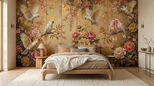 Vintage Gold wallpaper for Bedroom