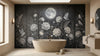 Moonlit Garden Floral Wallpaper
