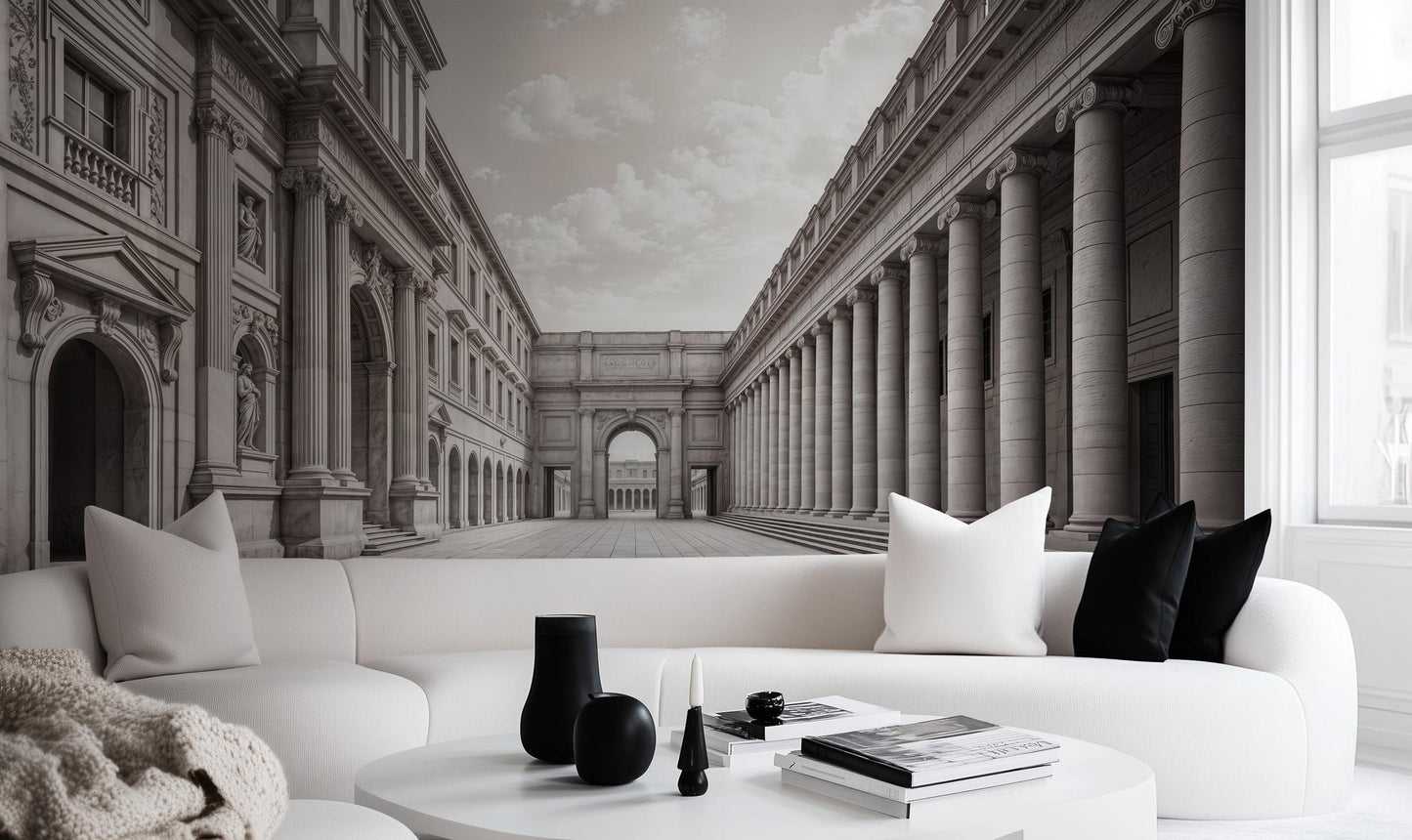 Classic Gray wallpaper for Living Room