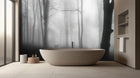 Contemporary Gray wallpaper for Bathroom