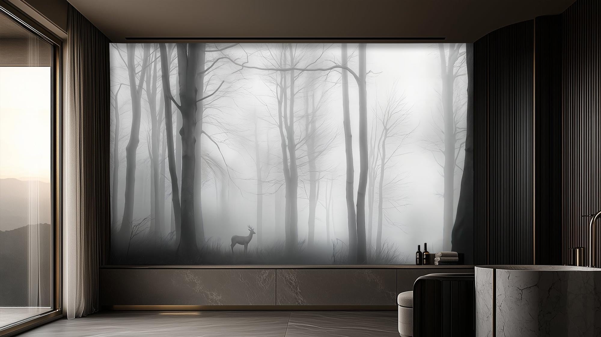 Contemporary Gray wallpaper for Bedroom