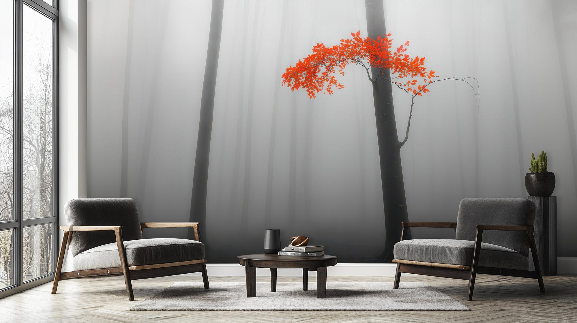 Contemporary Gray wallpaper for Bedroom