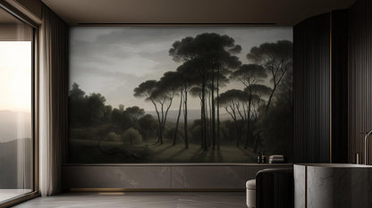 Contemporary Gray wallpaper for Bedroom