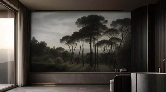 Contemporary Gray wallpaper for Bedroom