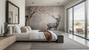 Contemporary Gray wallpaper for Bedroom