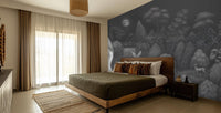 Contemporary Gray wallpaper for Bedroom