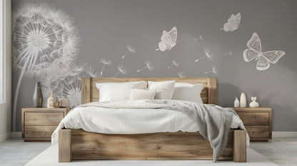 Contemporary Gray wallpaper for Bedroom