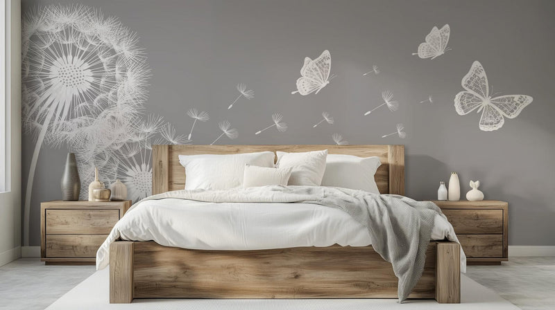 Contemporary Gray wallpaper for Bedroom