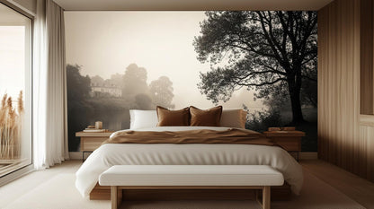 Contemporary Gray wallpaper for Bedroom