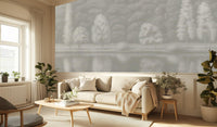 Contemporary Gray wallpaper for Bedroom