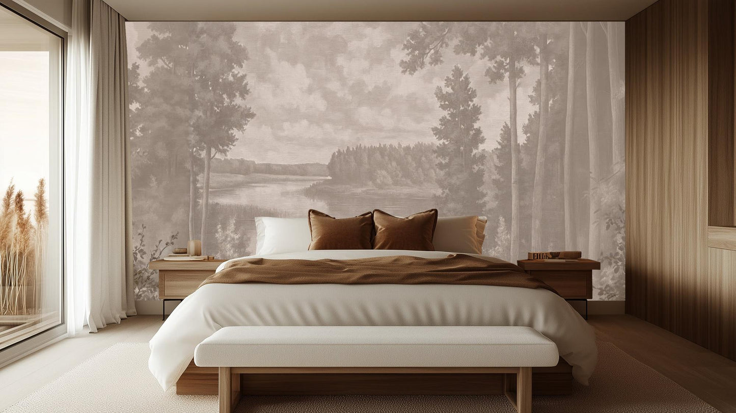 Contemporary Gray wallpaper for Bedroom