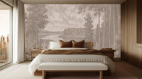 Contemporary Gray wallpaper for Bedroom