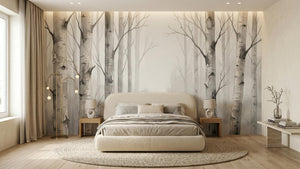 Contemporary Gray wallpaper for Bedroom
