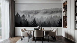 Contemporary Gray wallpaper for Dining Room