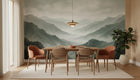 Contemporary Gray wallpaper for Dining Room