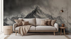 Contemporary Gray wallpaper for Living Room