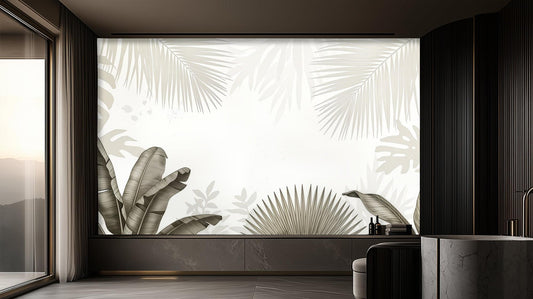 Contemporary Gray wallpaper for Living Room
