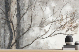 Contemporary Gray wallpaper for Living Room