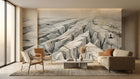 Contemporary Gray wallpaper for Living Room