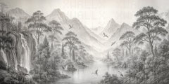 Serene Mountain Scene Wallpaper