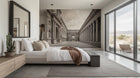 elegant Archway Courtyard wallpaper for a classic hotel interior wall