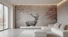 Contemporary Gray wallpaper for Living Room