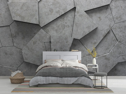 Industrial Gray wallpaper for Living Room