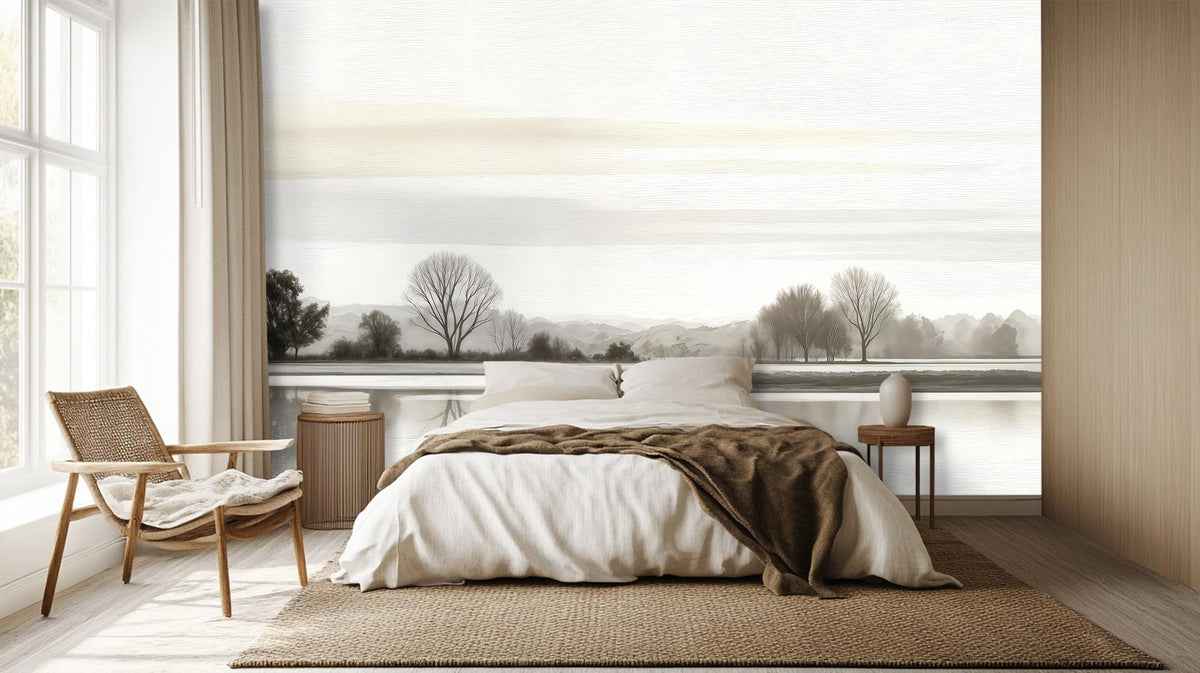 Minimalist Gray wallpaper for Bedroom