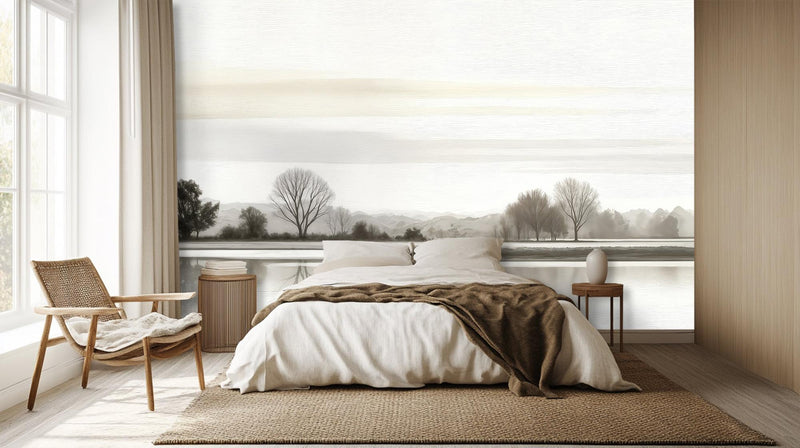 Minimalist Gray wallpaper for Bedroom