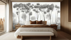 Minimalist Gray wallpaper for Bedroom