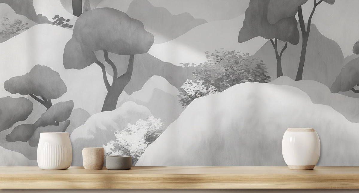 Minimalist Gray wallpaper for Bedroom