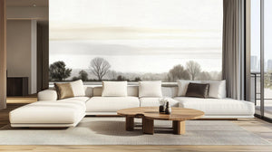 Minimalist Gray wallpaper for Living Room