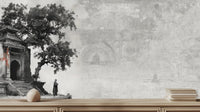 Minimalist Gray wallpaper for Living Room