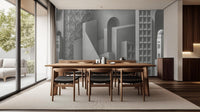 Modern Gray wallpaper for Dining Room