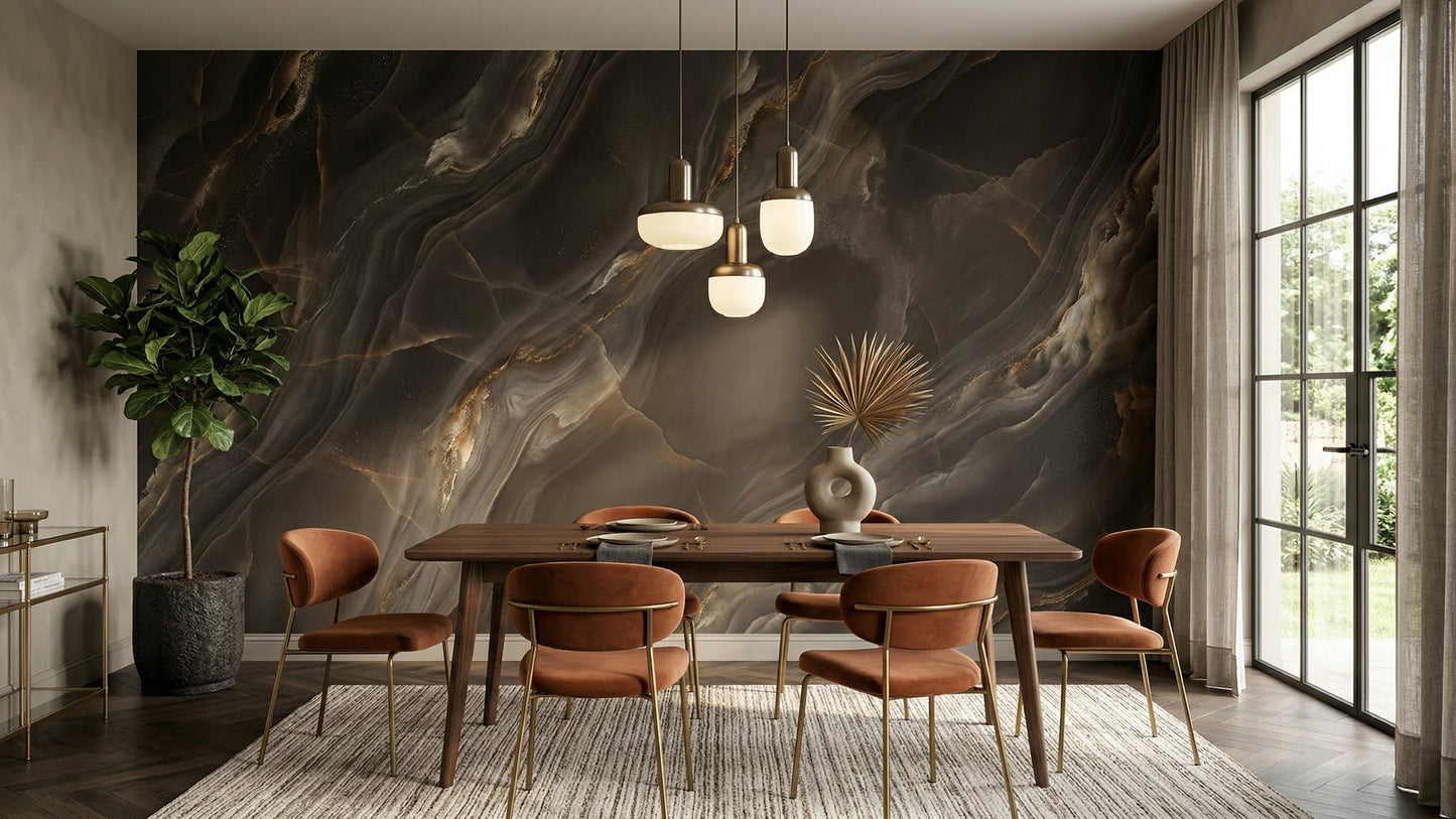 Modern Gray wallpaper for Dining Room