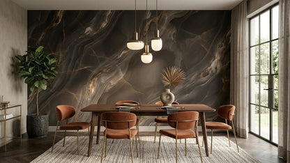 Modern Gray wallpaper for Dining Room