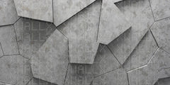 Geometric Concrete Mosaic Wallpaper