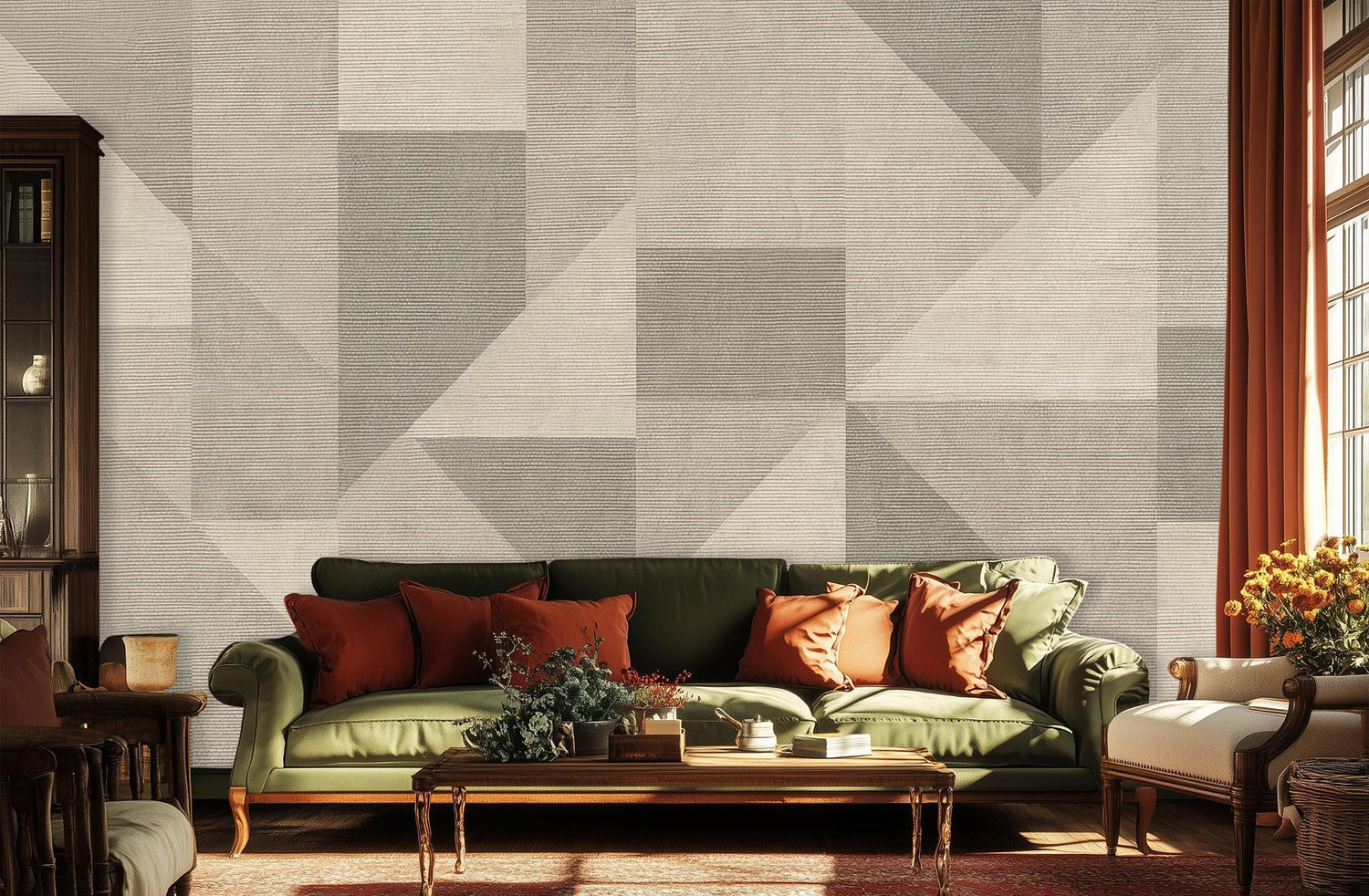 Modern Gray wallpaper for Living Room