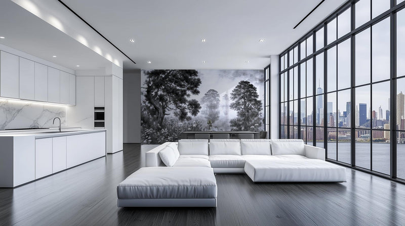 Modern Gray wallpaper for Living Room