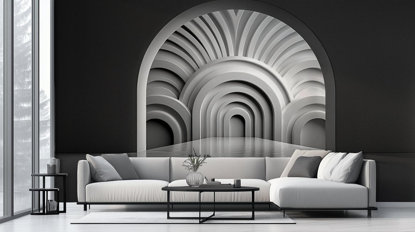 Modern Gray wallpaper for Living Room