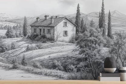 Rustic Gray wallpaper for Living Room