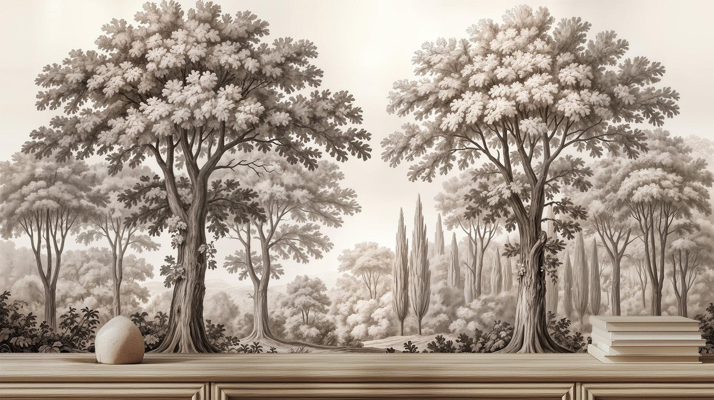 Traditional Gray wallpaper for Bedroom