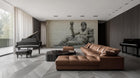Traditional Gray wallpaper for Living Room
