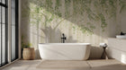 Contemporary Green wallpaper for Bathroom