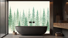 Banyo için Çağdaş Yeşil duvar kağıdı