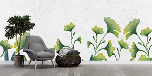 Contemporary Green wallpaper for Bedroom