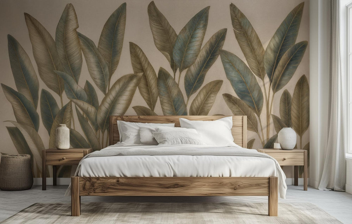 Contemporary Green wallpaper for Bedroom