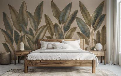 Contemporary Green wallpaper for Bedroom